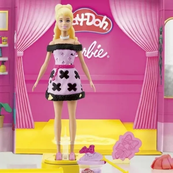 Modelēšanas Māla Spēle Play-Doh Barbie Designer Fashion Show Daudzkrāsains