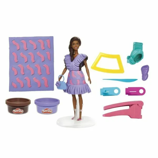 Modelēšanas Māla Spēle Play-Doh Barbie Fashionista Ruffles Daudzkrāsains 730 g