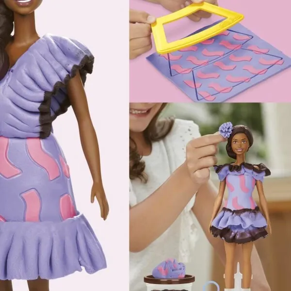 Modelēšanas Māla Spēle Play-Doh Barbie Fashionista Ruffles Daudzkrāsains 730 g