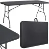 Sulankstomas stalas Springos GF0052 180cm, juodas