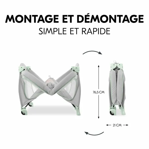 Travel cot Hauck Vert 60 x 120 cm 22 x 21 x 78 cm