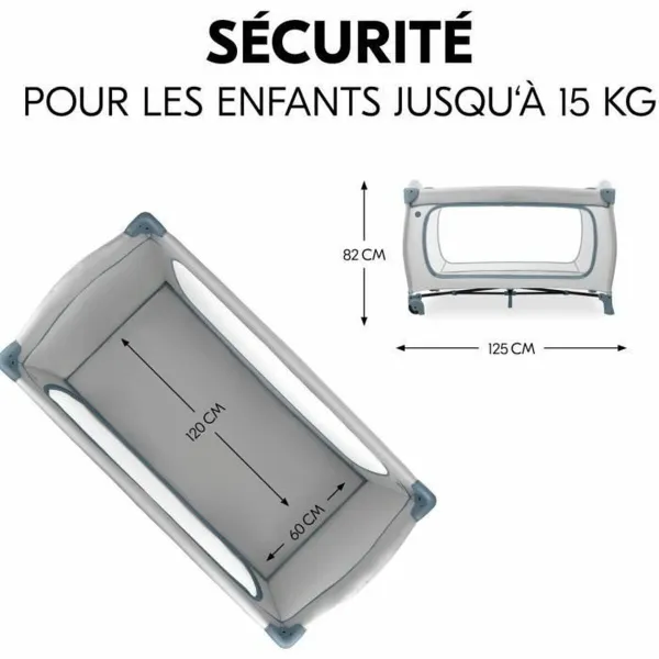 Travel cot Hauck Blue 60 x 120 cm 22 x 21 x 78 cm