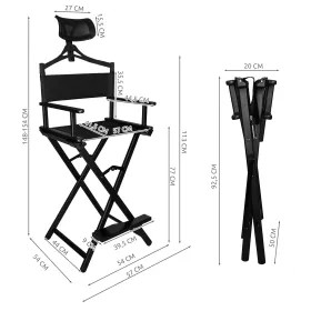 Aluminum Makeup Chair with Headrest
