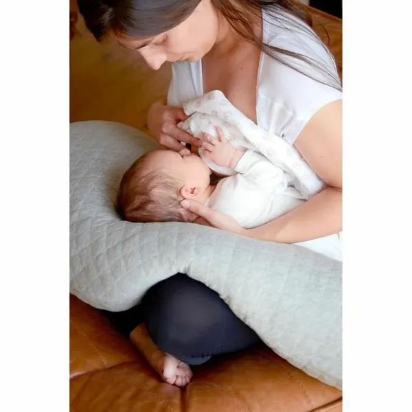 Breastfeeding Cushion Béaba Big Flopsy Harmaa