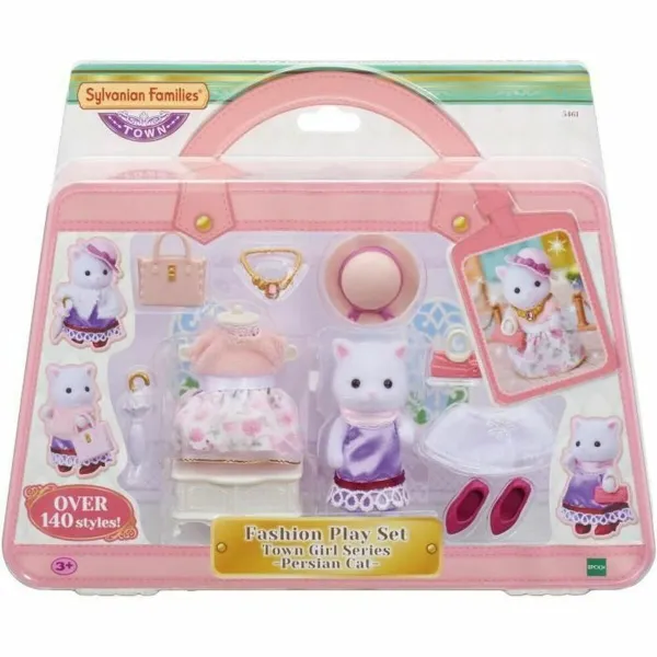 Lėlių rinkinys Sylvanian Families The Fashion Suitcase And Big Sister Persian Cat