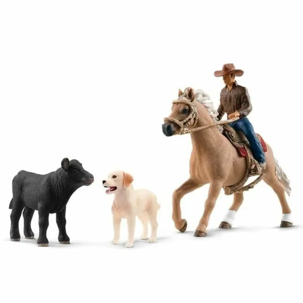 Set of Dolls Schleich Western Riding Adventures 18 x 16 x 13 cm + 3 years