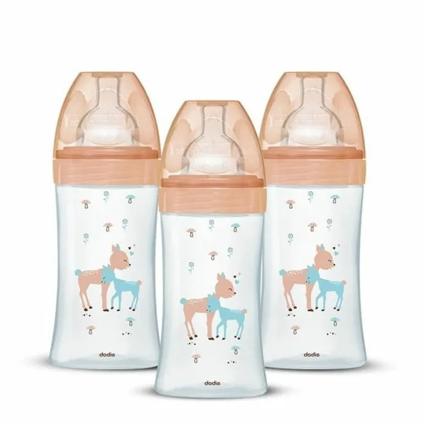 Set of baby's bottles Dodie 3 uds