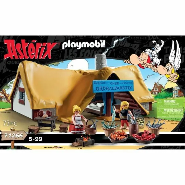 Playset Playmobil Astérix: Ordralfabetix Hut 71266 73 Kappaletta