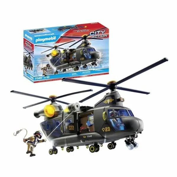 Lelusetti Playmobil Police Plane City Action Muovinen