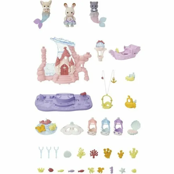 Žaislų rinkinys Sylvanian Families Babie Mermaid Castle Plastmasinis