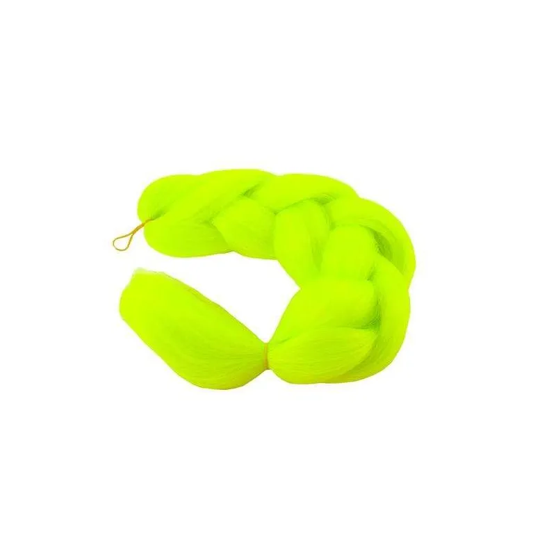 Synthetic hair braids - neon