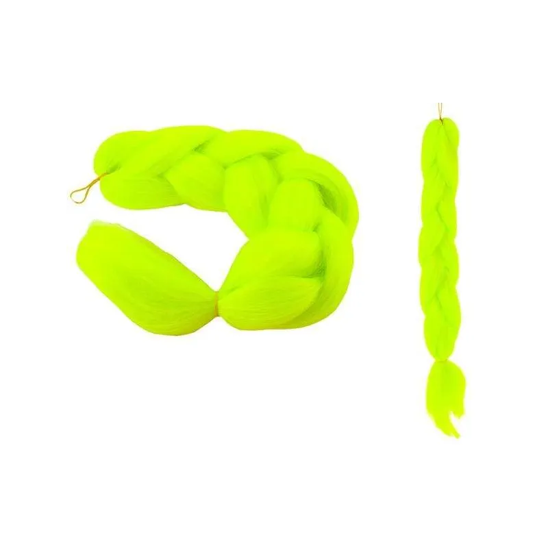 Synthetic hair braids - neon