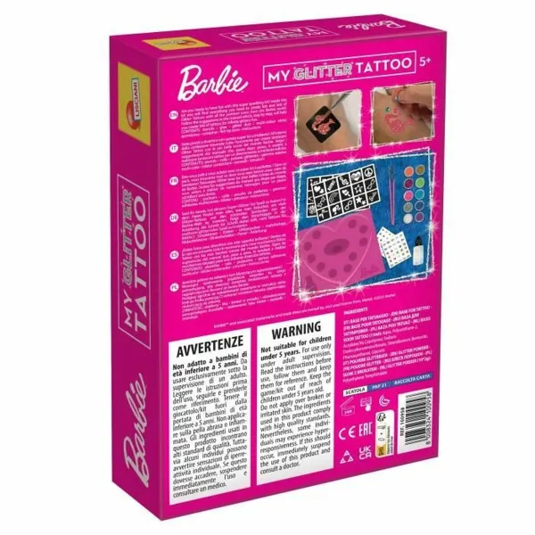 Väliaikaiset Tatuoinnit Lisciani Giochi My Glitter Tatoo Glitter 20 Kappaletta
