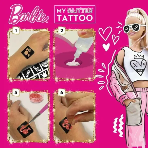 Väliaikaiset Tatuoinnit Lisciani Giochi My Glitter Tatoo Glitter 20 Kappaletta