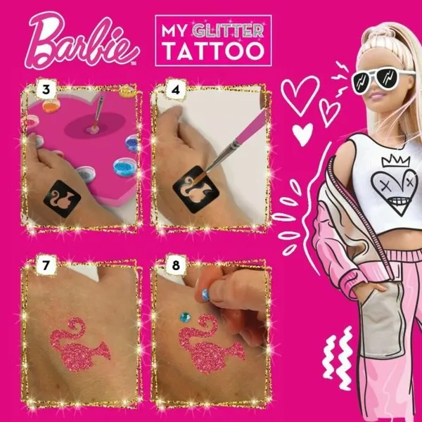 временный татуаж Lisciani Giochi My Glitter Tatoo Пурпурин 20 Предметы