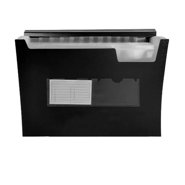 Papkė su skyriais Liderpapel FU35 Juoda A4