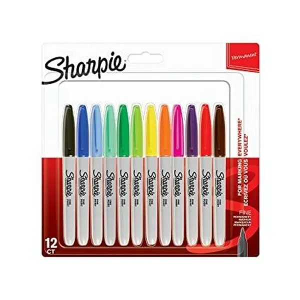 Tussisetti Sharpie 2065404 Monivärinen 1 mm 12 Kappaletta