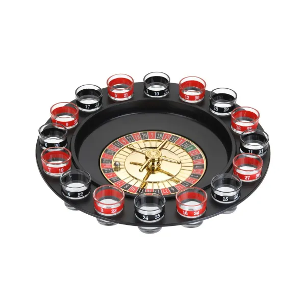 Dzeršanas Spēle Casino Roulette ‎90267 18 pcs Stikls