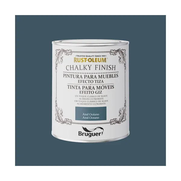Krāsa Bruguer Rust-oleum Chalky Finish 5733886 Mēbeles video 750 ml Azul Océano