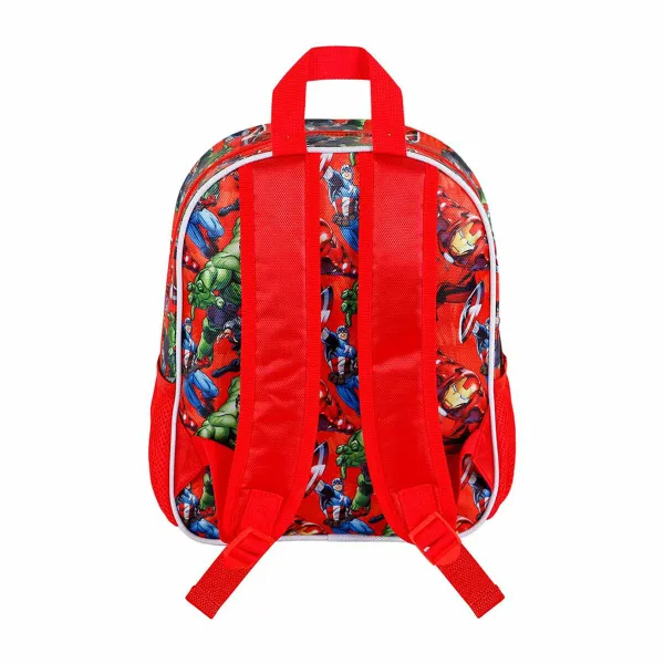 Школьный рюкзак 3D The Avengers Karactermania Красный 26 x 11 x 31 cm