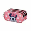 Trīsvietīgs futrālis Minnie Mouse Karactermania Rozā