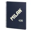 Book of Rings Milan 430 Blue A4 80 Sheets (3 Units)