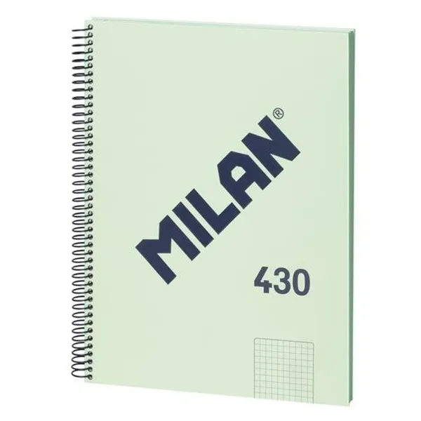 Book of Rings Milan 430 Green A4 80 Sheets (3 Units)
