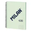 Book of Rings Milan 430 Green A4 80 Sheets (3 Units)