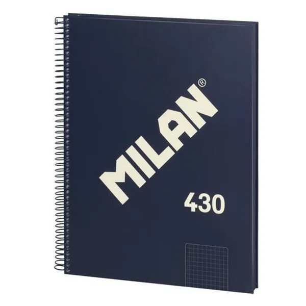 Book of Rings Milan 430 Blue A4 80 Sheets (3 Units)