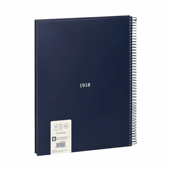 Book of Rings Milan 430 Blue A4 80 Sheets (3 Units)