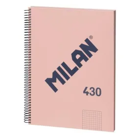 Book of Rings Milan 430 Pink A4 80 Sheets (3 Units)