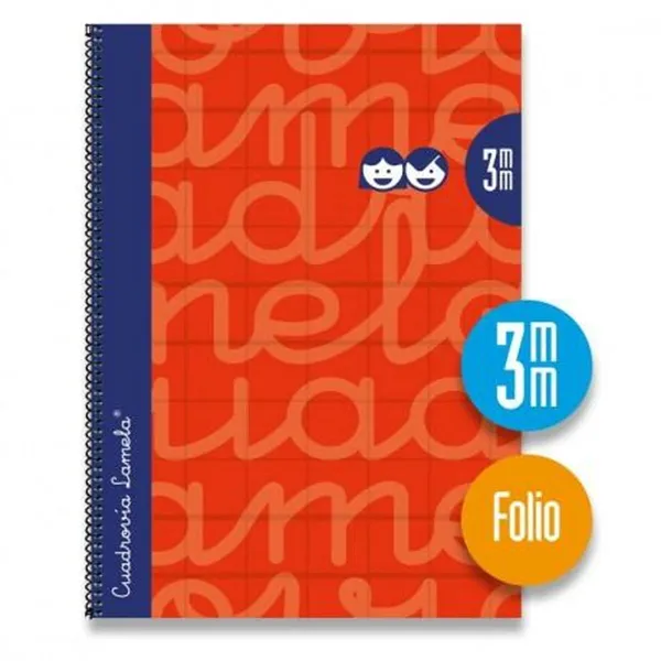Notebook Lamela Red Sheet 80 Sheets 21,5 x 31,5 cm 5 Pieces
