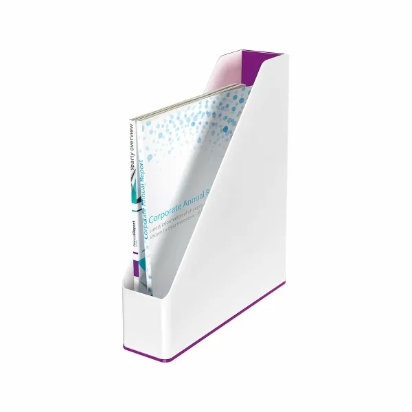 Lehtiteline Leitz Valkoinen Violetti A4 polystyreeni 7,3 x 31,8 x 27,2 cm