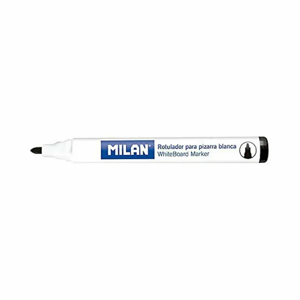 Whiteboard marker Milan Black Whiteboard 12 Pieces