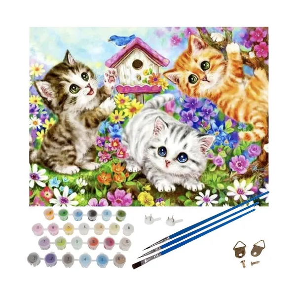 Tapyba pagal skaičius 40x50cm - Maaleo cats 22781