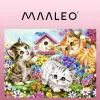 Maalaus numeroiden mukaan 40x50cm - kissat Maaleo 22781