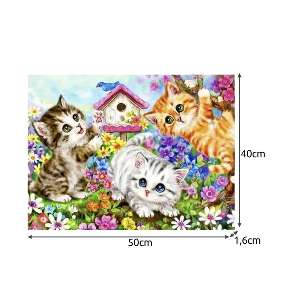 Maalaus numeroiden mukaan 40x50cm - kissat Maaleo 22781