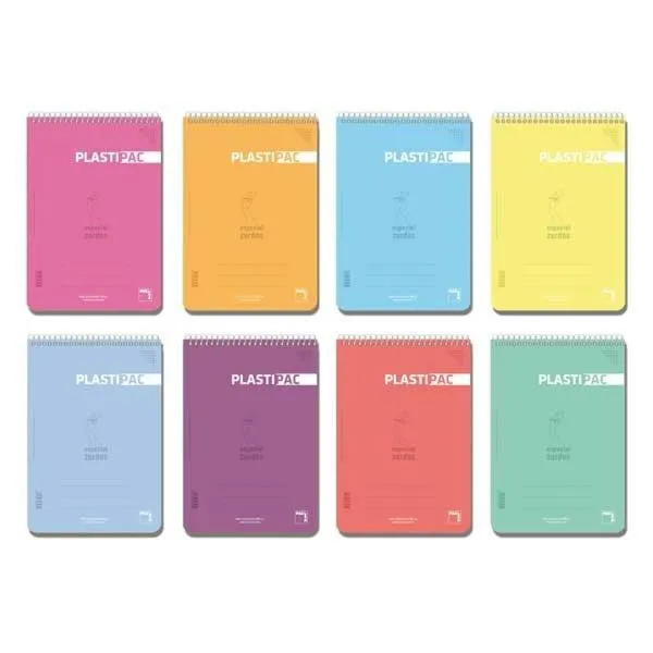 Set of exercise books Pacsa Plastipac Multicolour Sheet 80 Sheets 21,5 x 31,5 cm 5 Pieces