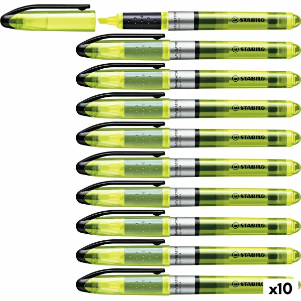 Fluorescējošs Marķieris Stabilo Navigator Dzeltens 10 Daudzums (1 gb.)