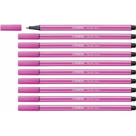 Фетр Stabilo Pen 68 Флюоресцентный Розовый (10 Предметы)
