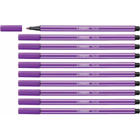 Фетр Stabilo Pen 68 Лиловый (10 Предметы)