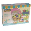 Set of fruit and vegetables for cutting in a basket 22576