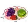 Set of fruit and vegetables for cutting in a basket 22576