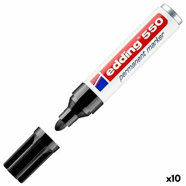 Nuolatinis žymeklis Edding 550 Juoda (10 vnt.)