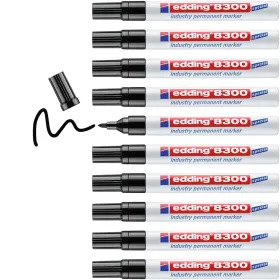 Постоянный маркер Edding 8300 Чёрный (10 штук)