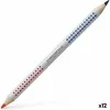 Colouring pencils Faber-Castell Jumbo Blue Red (12 Units)