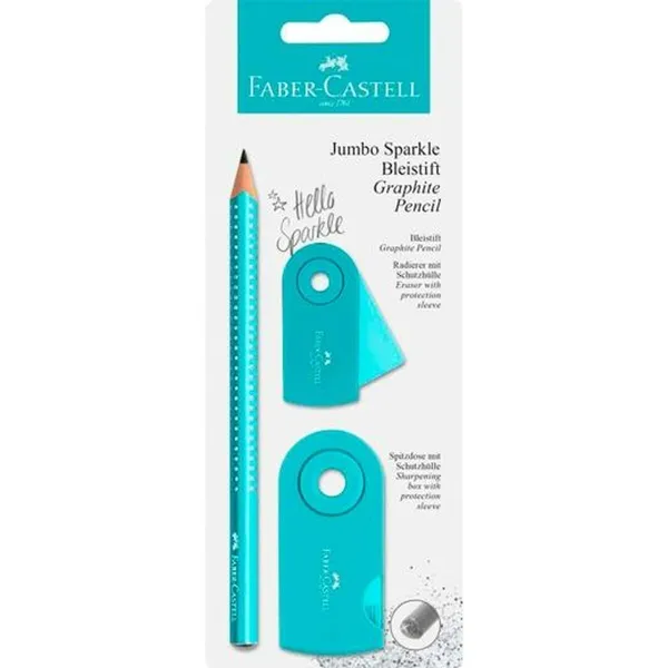 Набор карандашей Faber-Castell бирюзовый (3 Предметы) (20 штук)