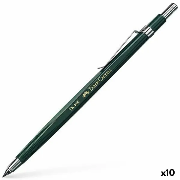 Pieštuko laikiklis Faber-Castell Tk 4600 Žalia 0,7 mm (10 vnt.)