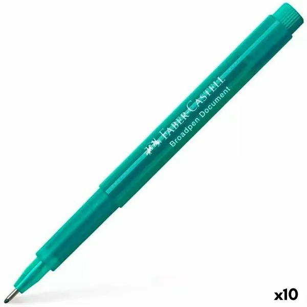Фетр Faber-Castell Broadpen Document бирюзовый (10 штук)