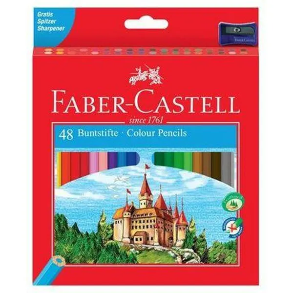Spalvoti pieštukai Faber-Castell Spalvotas 3 Dalys